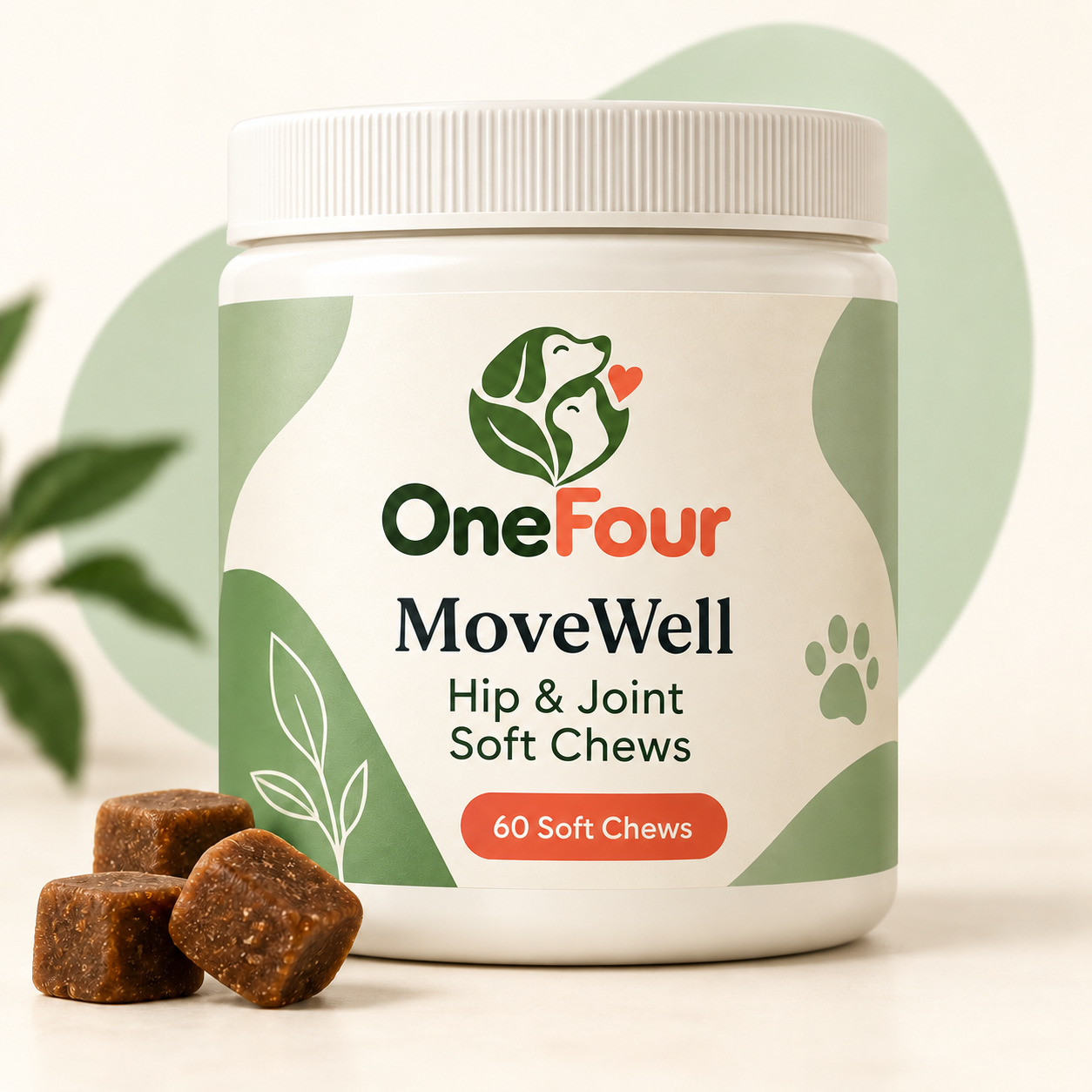 OneFour MoveWell Hip & Joint Soft Chews